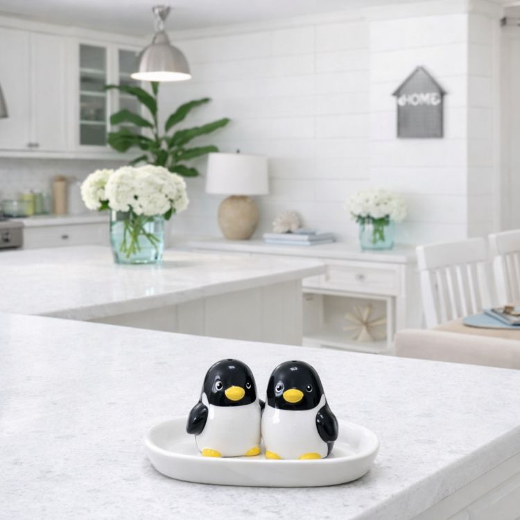 Ceramic Salt and Pepper Shakers Baby Penguin